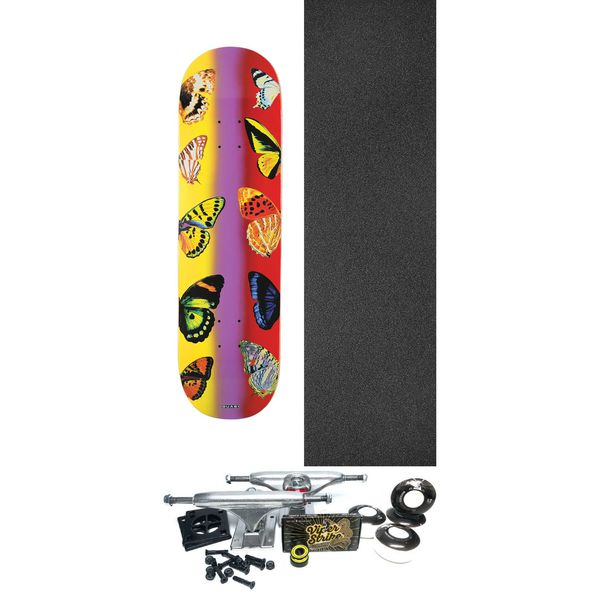 Quasi Skateboards Butterfly Fade Skateboard Deck - 8.5" x 32.125" - Complete Skateboard Bundle